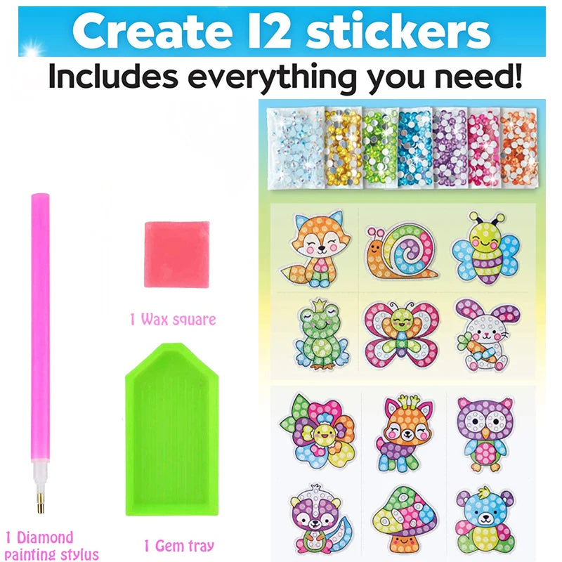 12 Create Big Gem Diamond Painting Sticker Kit