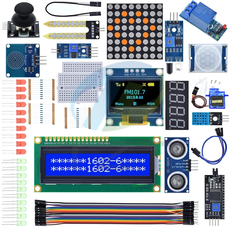 UNO R3 Kit Module Sensor With 0.96" OLED 1602