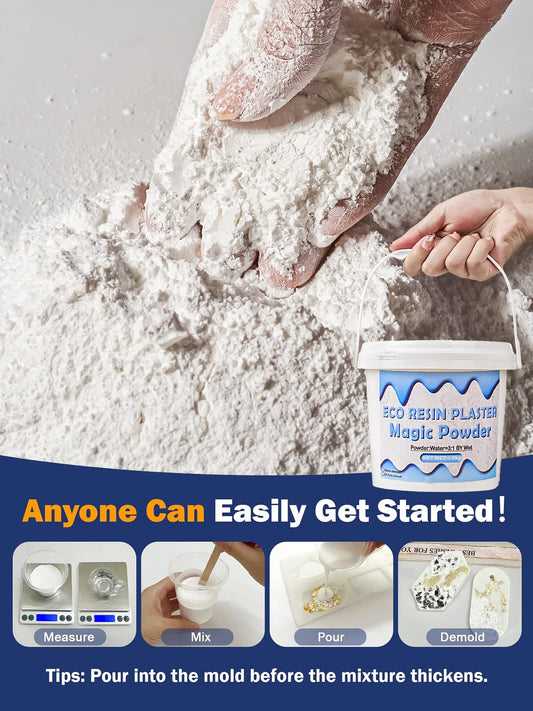 White Casting Plaster (500–1500g)