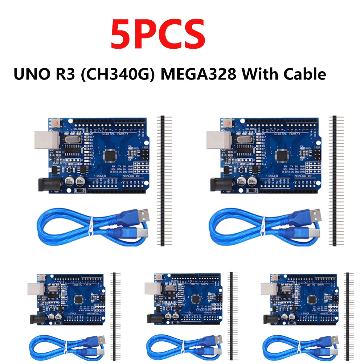 UNO R3 CH340G+MEGA328P SMD Chip 16Mhz For Arduino