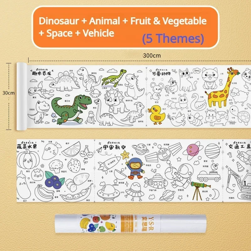 Wall-Safe Coloring Roll