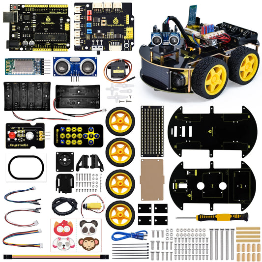 4WD Bluetooth Robot Car Kit (Arduino)