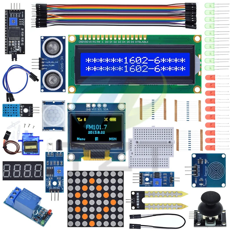 UNO R3 Kit Module Sensor With 0.96" OLED 1602