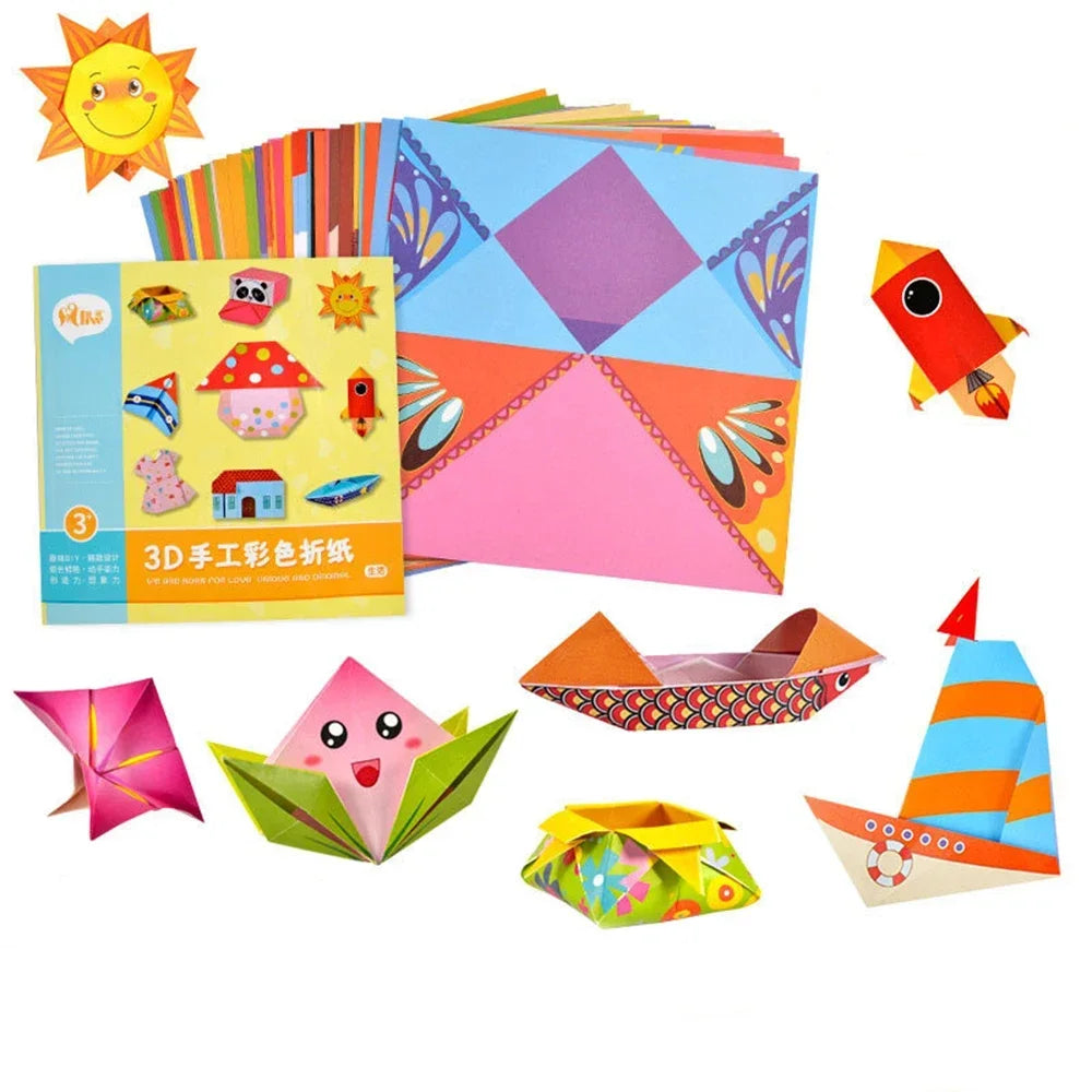 108 Pages Montessori Toys Cartoon Animal Origami Paper