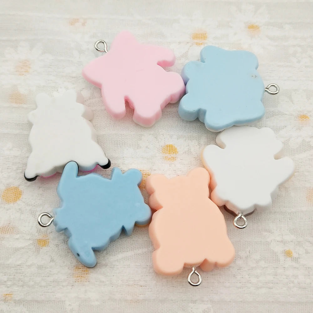 10pcs Resin Cartoon Charm Jewelry Accessories