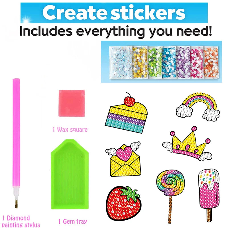 12 Create Big Gem Diamond Painting Sticker Kit