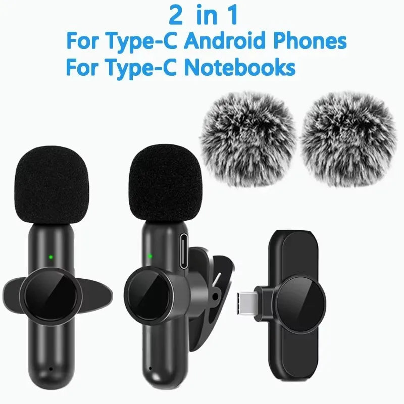 Wireless Lavalier Microphone Mini Portable