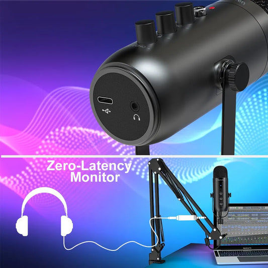 USB Cardioid Mic + Boom