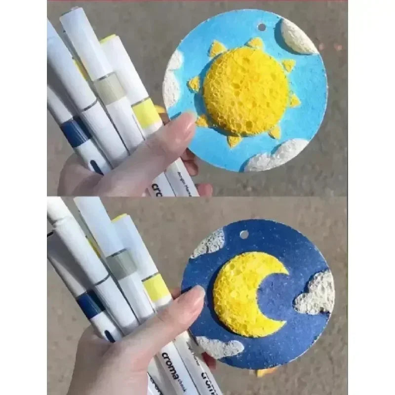 10/100Pcs 3D Drawing Magic Canvas Sponge