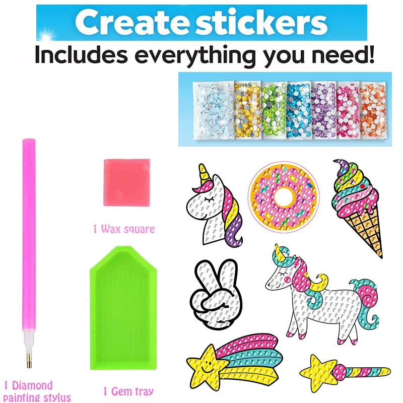 12 Create Big Gem Diamond Painting Sticker Kit