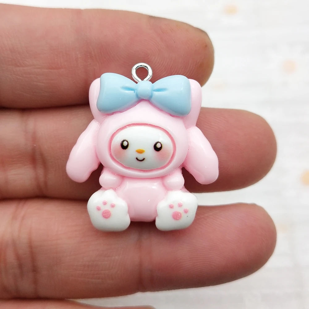 10pcs Resin Cartoon Charm Jewelry Accessories