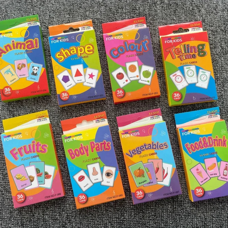 Flash Card Cognition Game Montessori