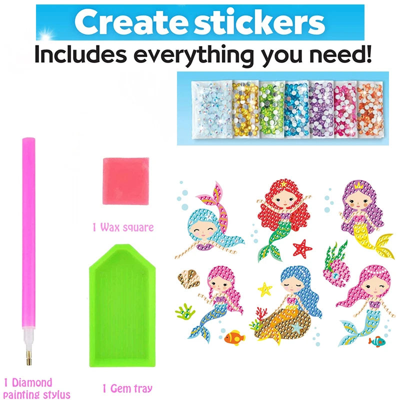 12 Create Big Gem Diamond Painting Sticker Kit