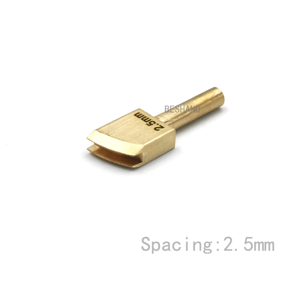Soldering Iron Tips Edging Creaser Brass Head for Leather