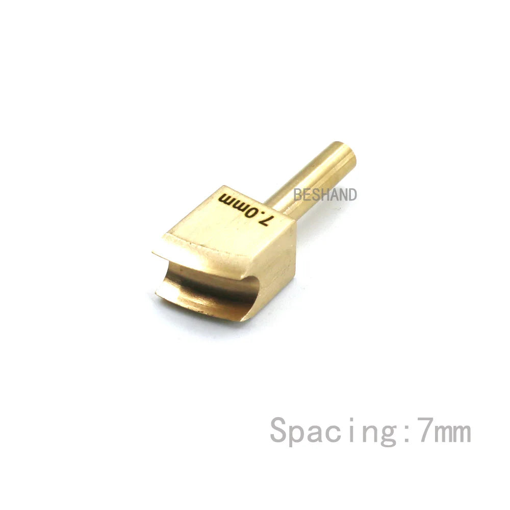 Soldering Iron Tips Edging Creaser Brass Head for Leather