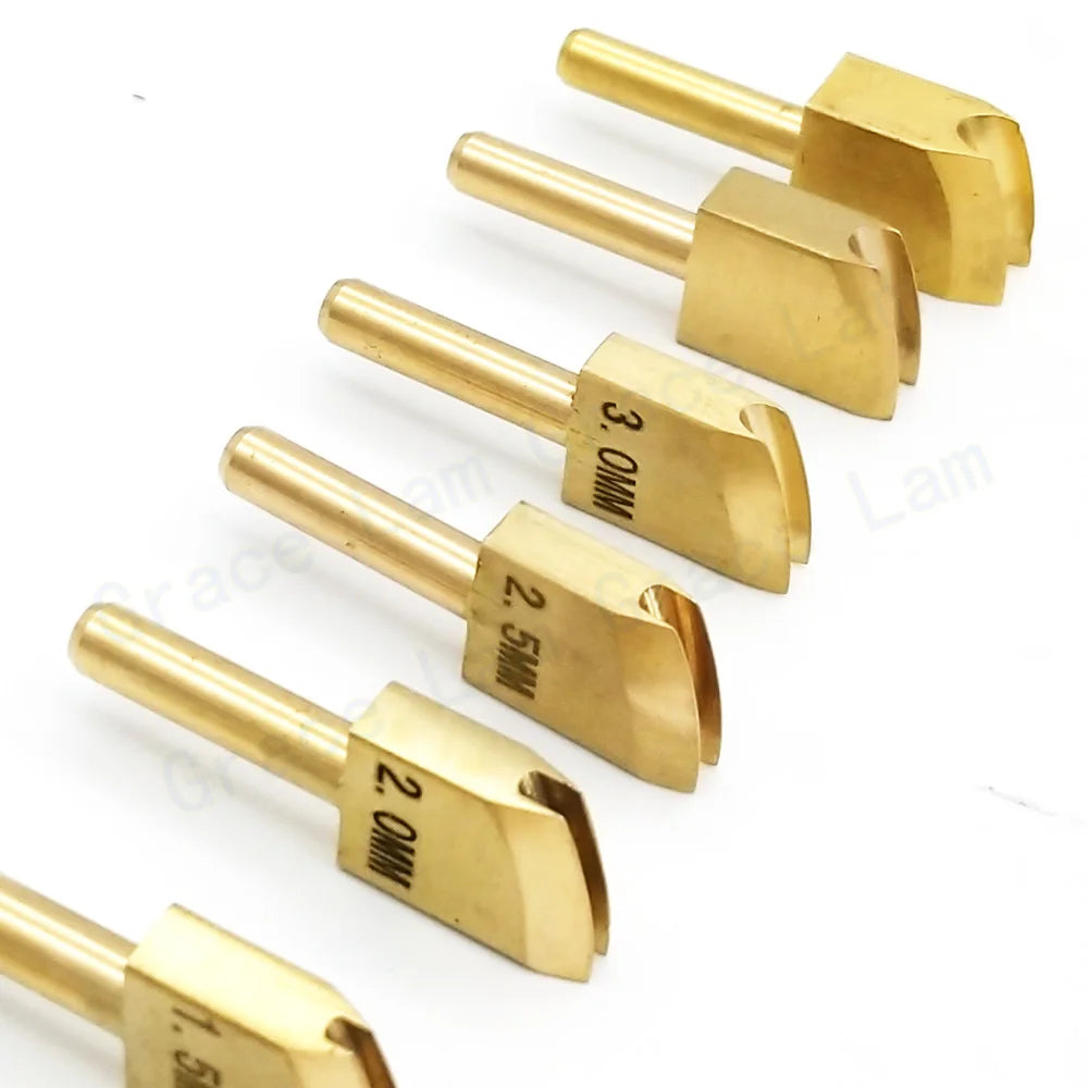 Soldering Iron Tips Edging Creaser Brass Head for Leather