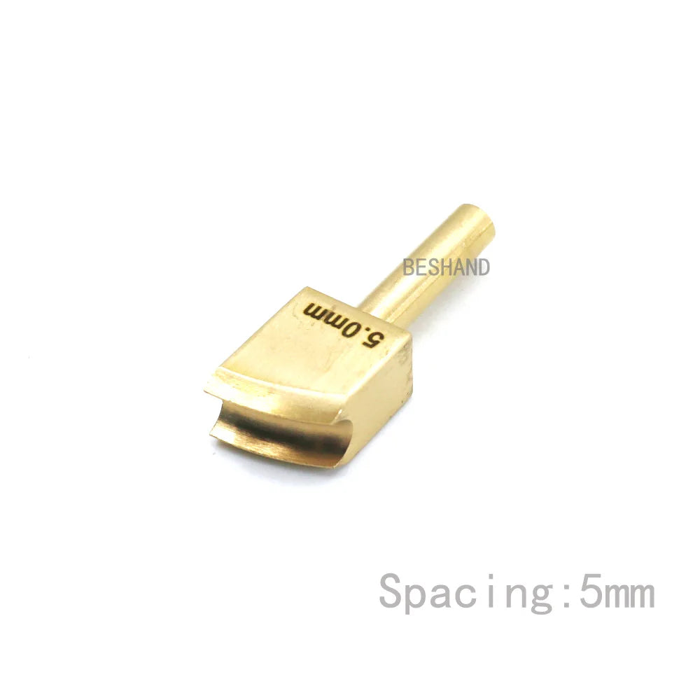 Soldering Iron Tips Edging Creaser Brass Head for Leather