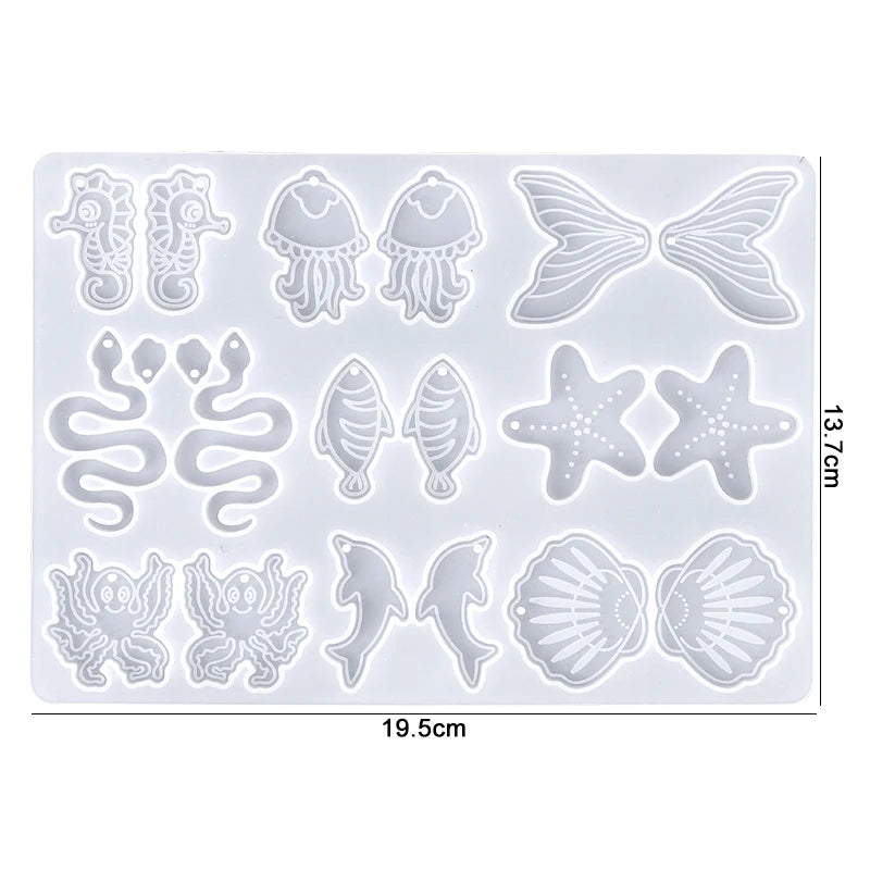 Earring Resin Silicone Molds