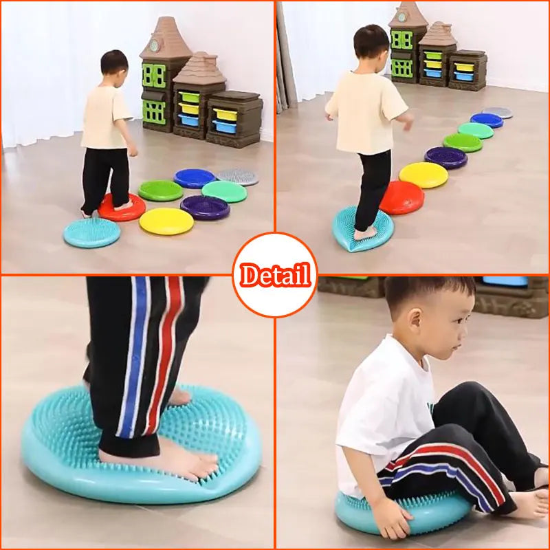 Montessori Children Toys PVC Balance Stone
