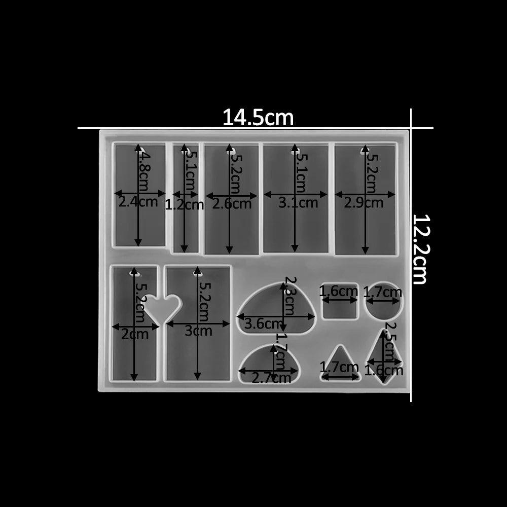 Earring Pendant Silicone Mold Epoxy Resin Jewelry Making Molds