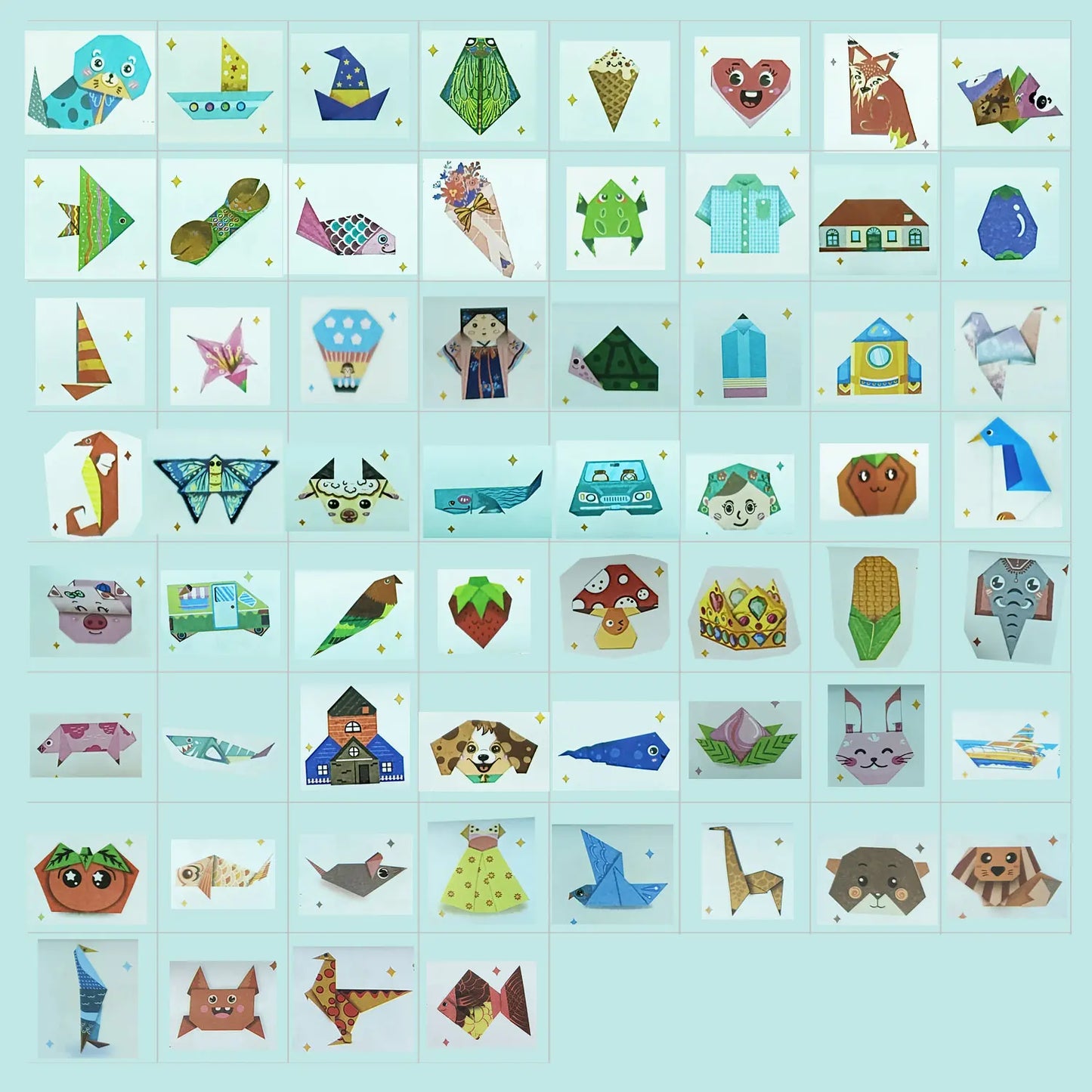 Origami Kit for Kids 60 Projects Double Sided Origami Book