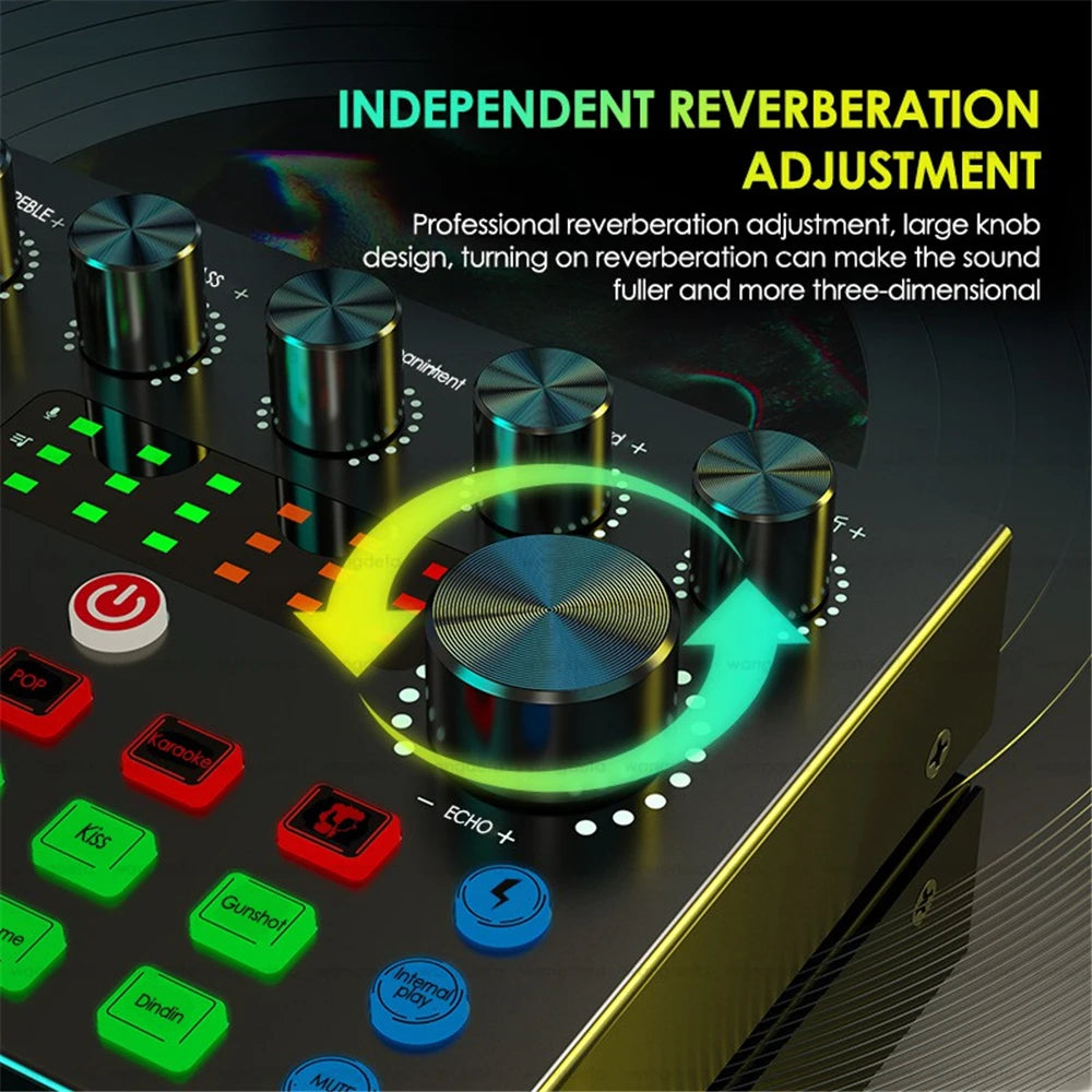 USB Microphone RGB Microfone Condensador