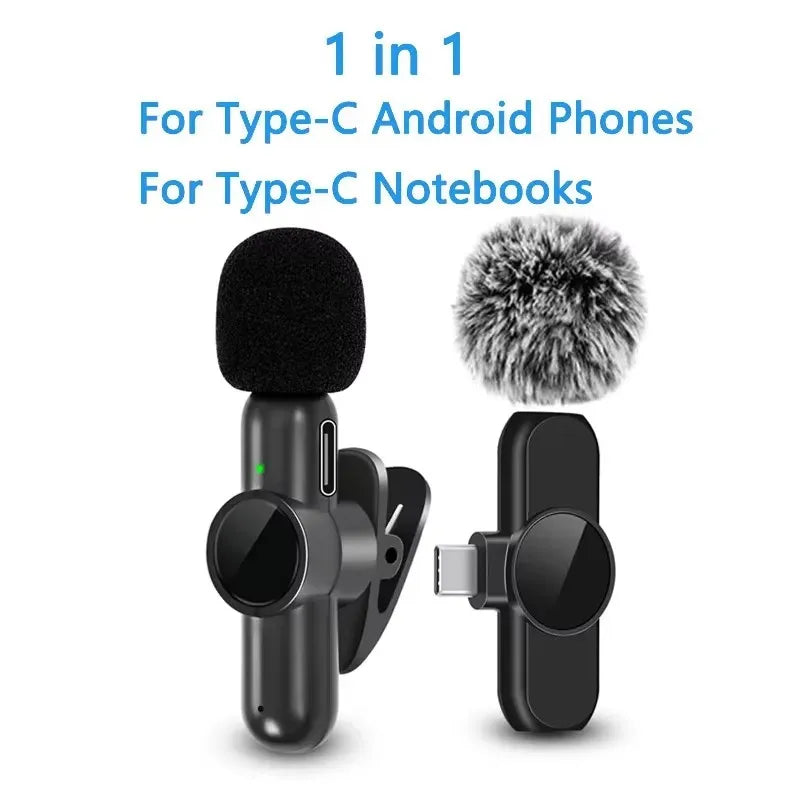 Wireless Lavalier Microphone Mini Portable