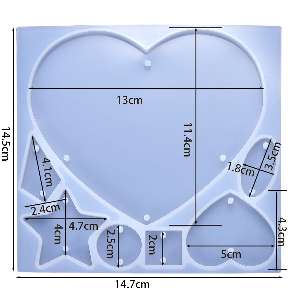 Earring Pendant Silicone Mold Epoxy Resin Jewelry Making Molds