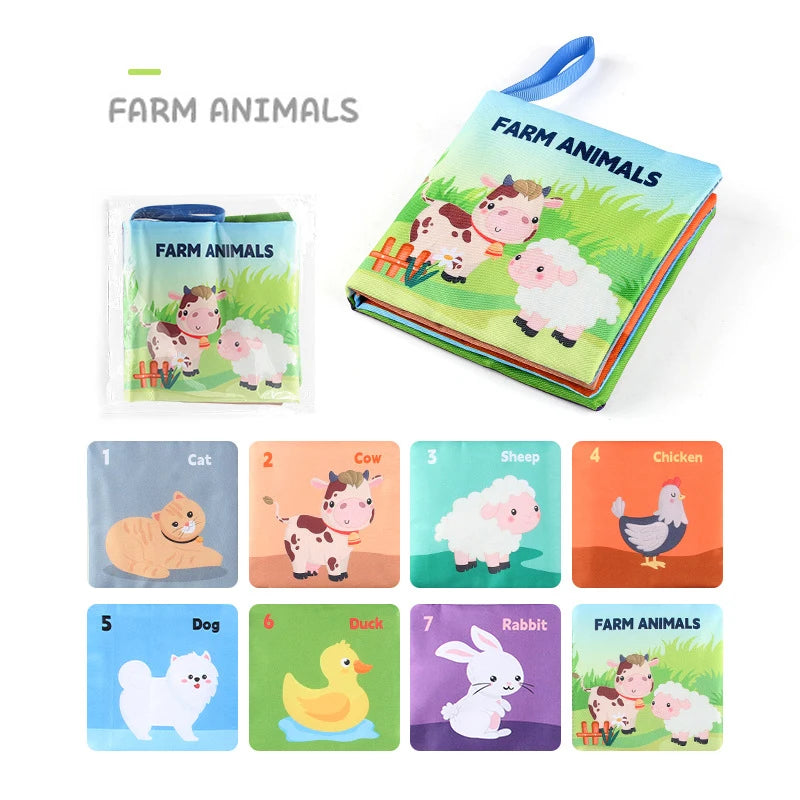 3D Touch Feel High Contrast Cloth Book
