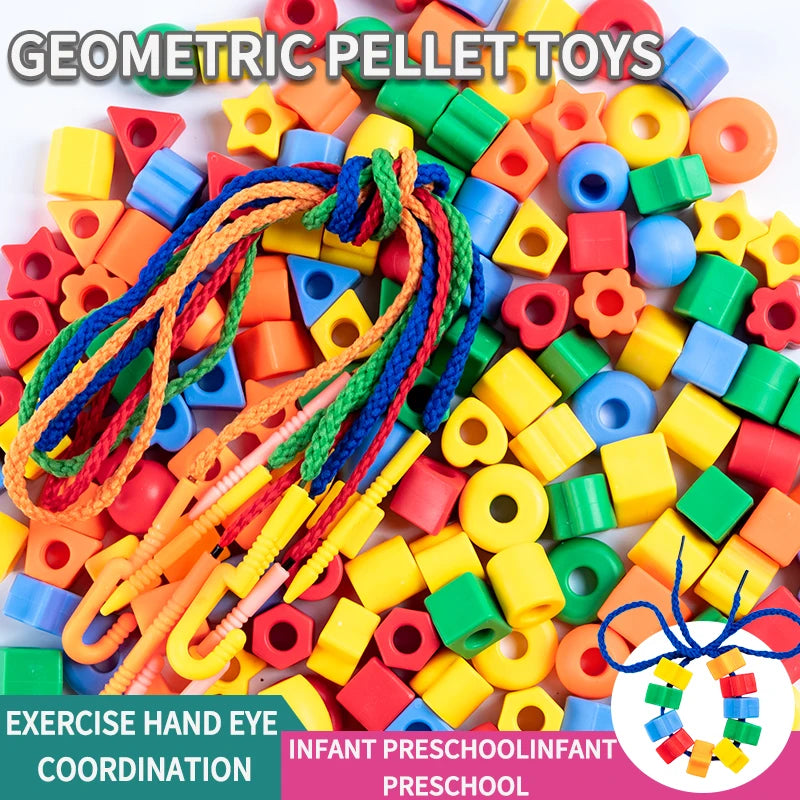 Handmade Puzzle Wearing Beads Building Blocks