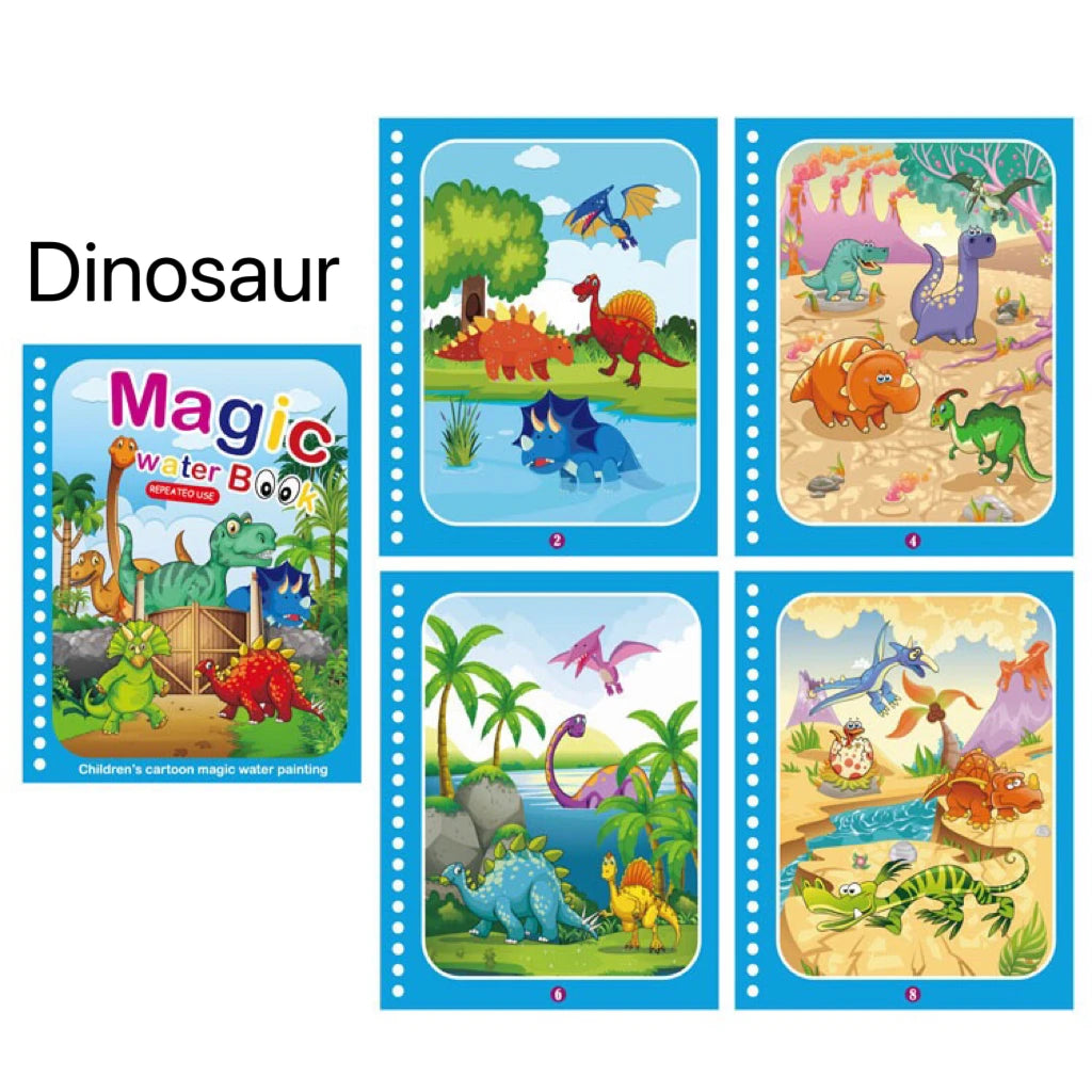 1 Book+1 Pen Reusable Coloring Book Wate