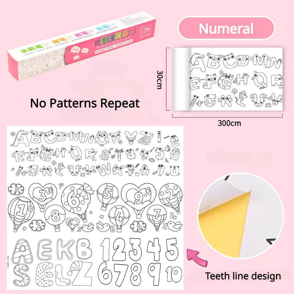 Wall-Safe Coloring Roll