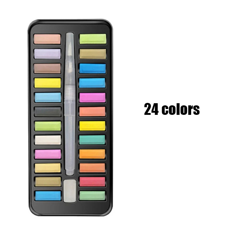 Professional Watercolors Set 24/36 Colors Pigment
