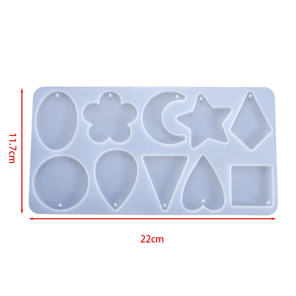 Earring Pendant Silicone Mold Epoxy Resin Jewelry Making Molds