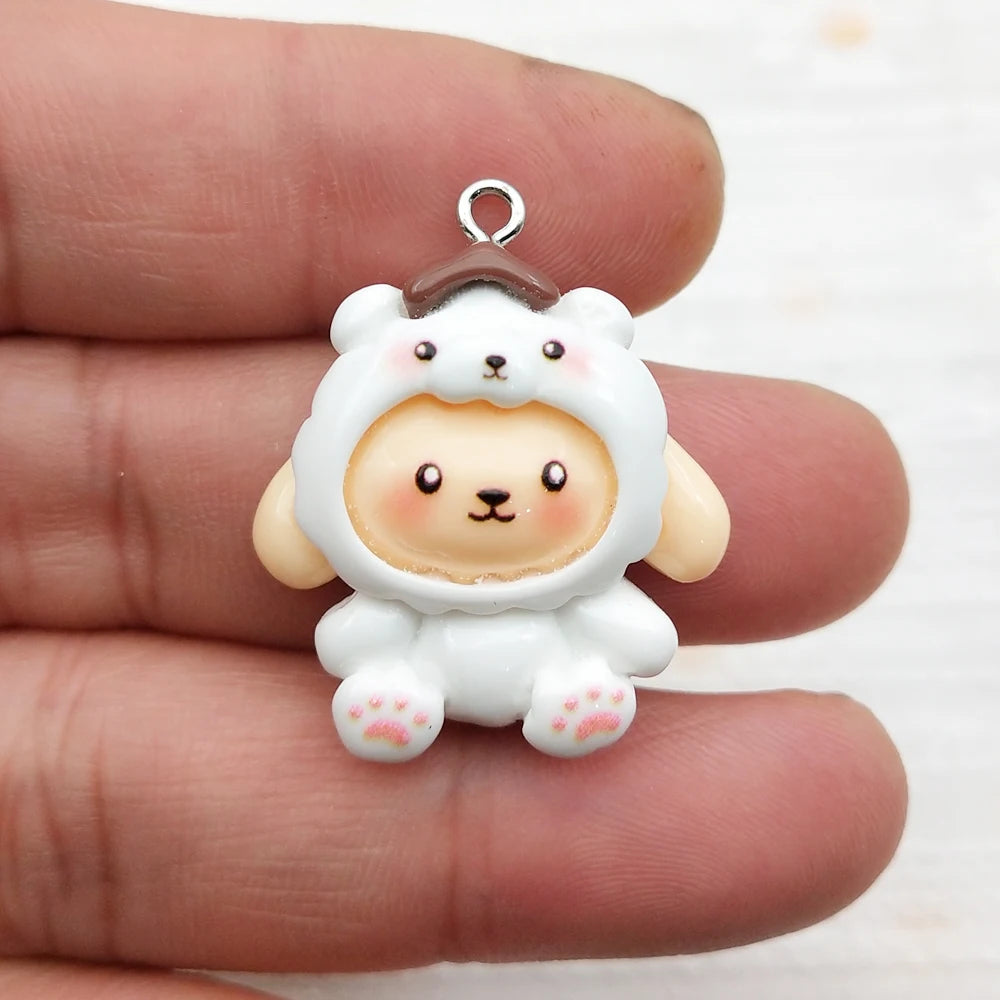 10pcs Resin Cartoon Charm Jewelry Accessories