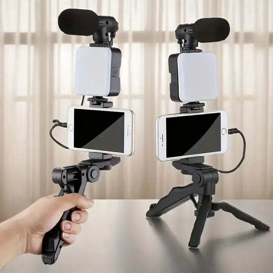 Smartphone Vlogging Kit With Tripod Phone Holder