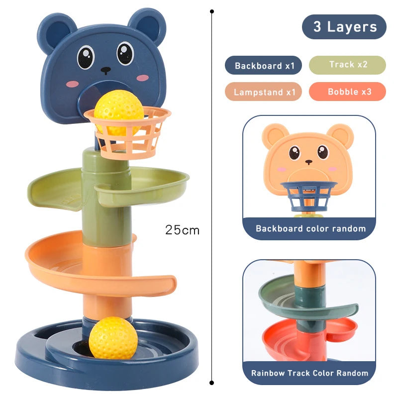 Montessori Track Rolling Ball Sensory Toy