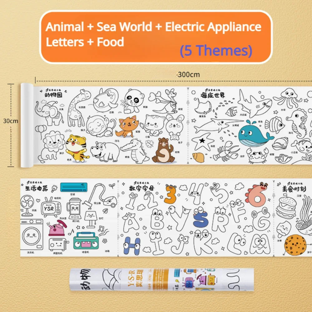 Wall-Safe Coloring Roll