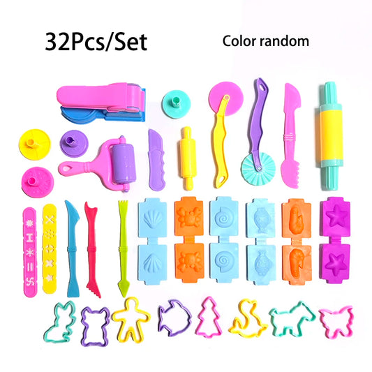 25-32pcs Play Dough Model Tools Kit