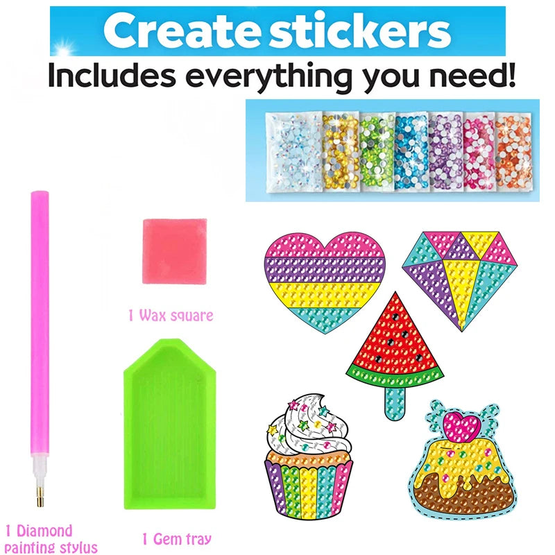 12 Create Big Gem Diamond Painting Sticker Kit