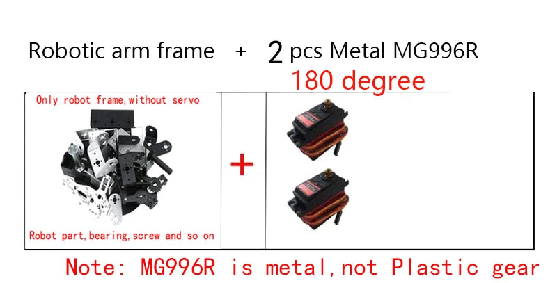 MG996 2 DOF Robotic Pan