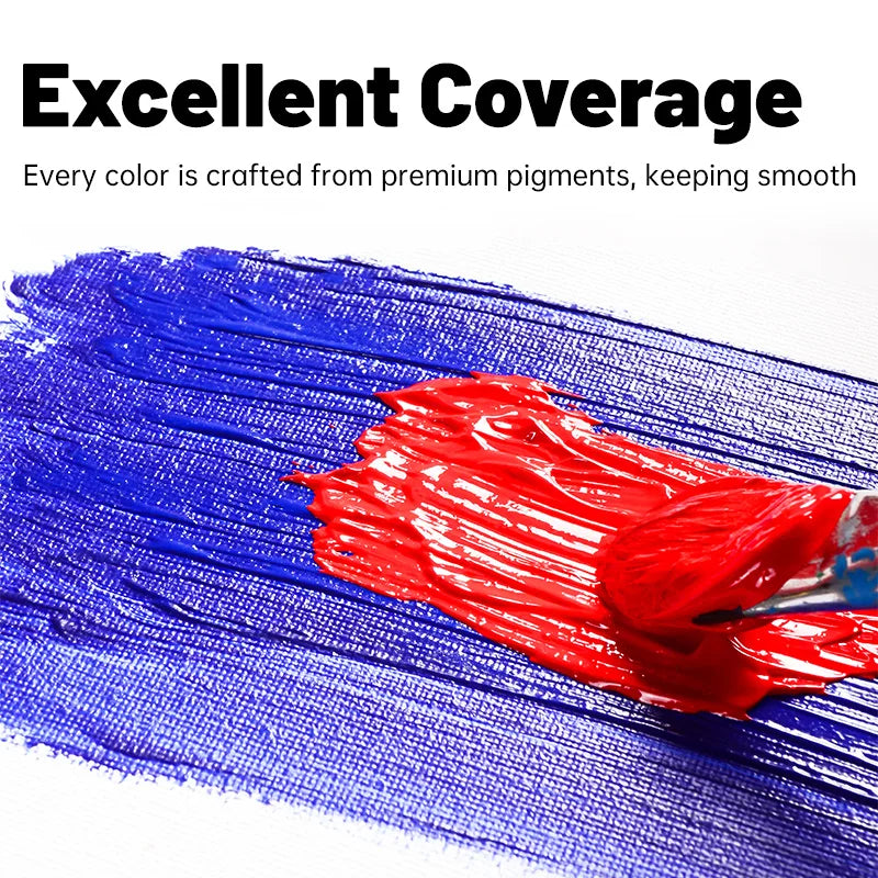 Acrylic Paint Set 12/18/24 Colors 5ml/0.17ozk