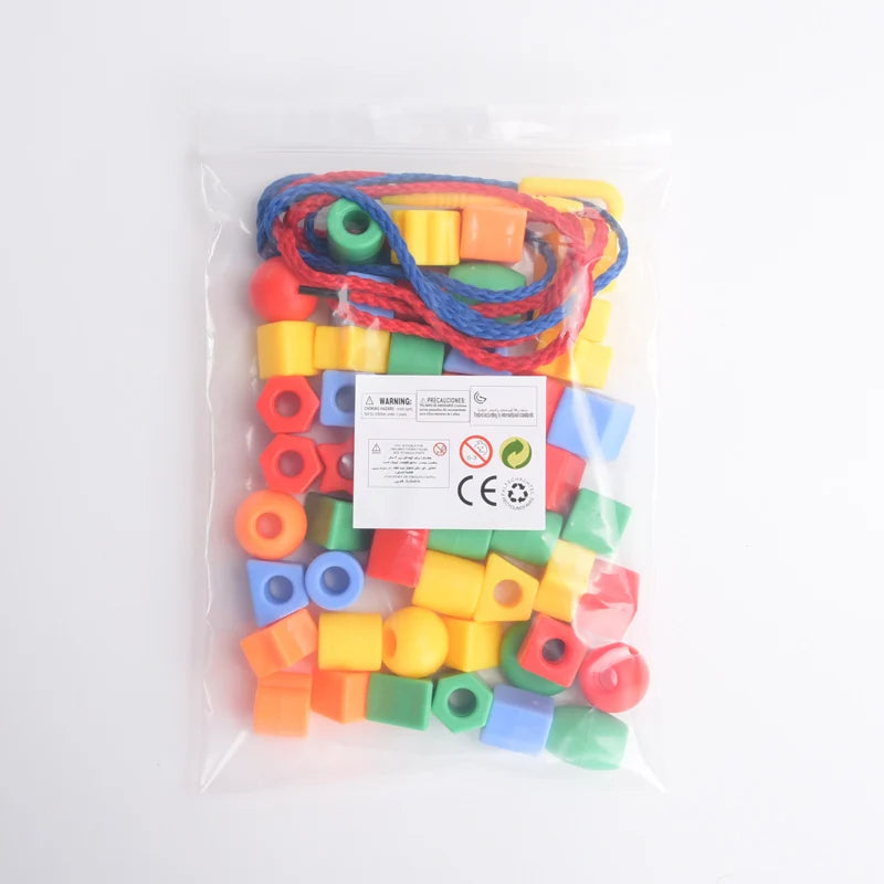 Handmade Puzzle Wearing Beads Building Blocks