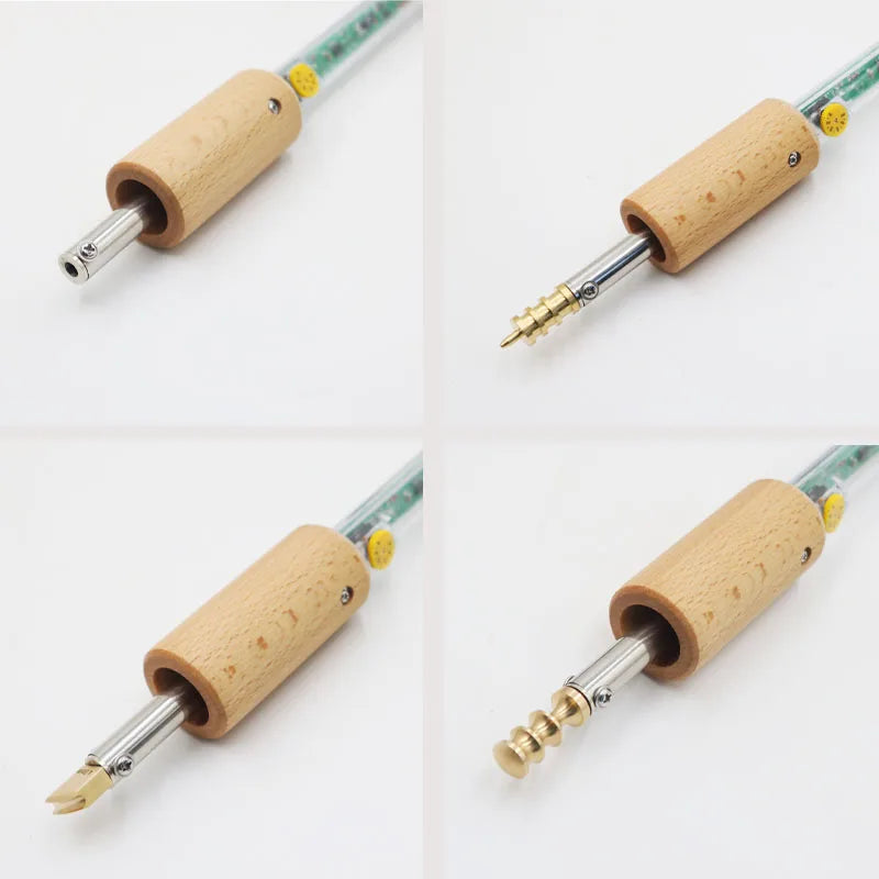 Soldering Iron Tips Edging Creaser Brass Head for Leather