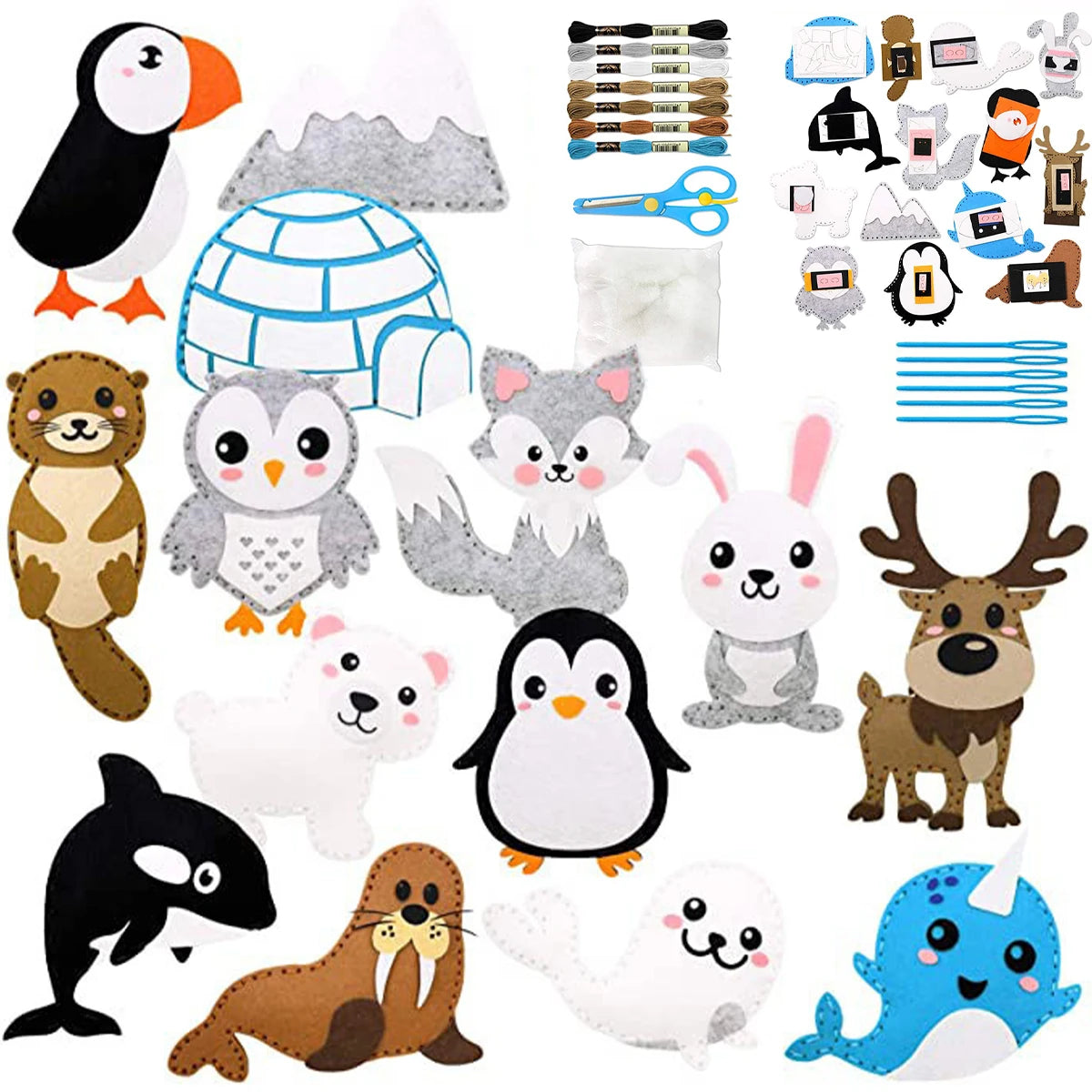 Sewing Animals Craft Kit