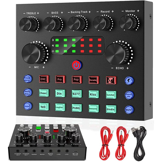 USB Microphone RGB Microfone Condensador
