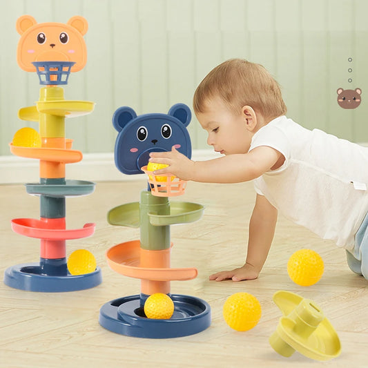 Montessori Track Rolling Ball Sensory Toy
