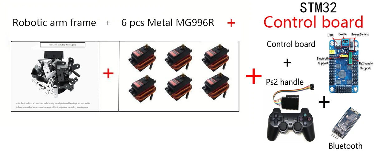 MG996 6 DOF Robot Arm