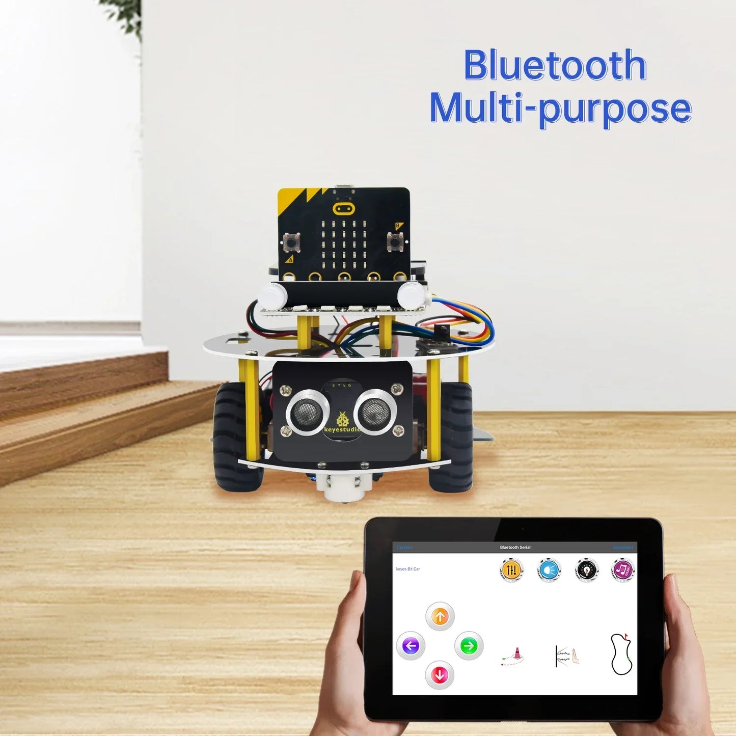 Keyestudio Micro:Bit V2 Robot Car