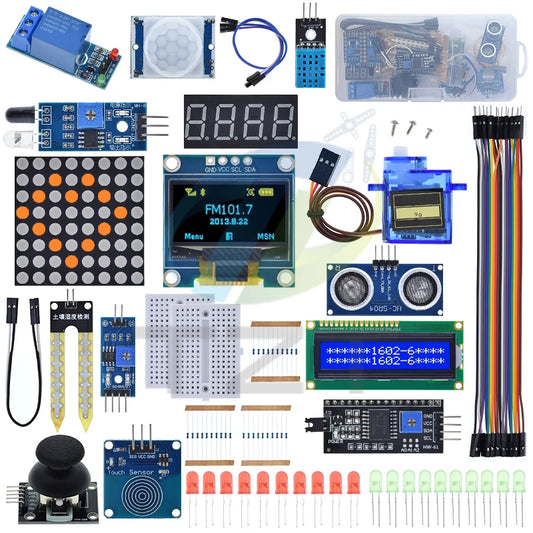 UNO R3 Kit Module Sensor With 0.96" OLED 1602